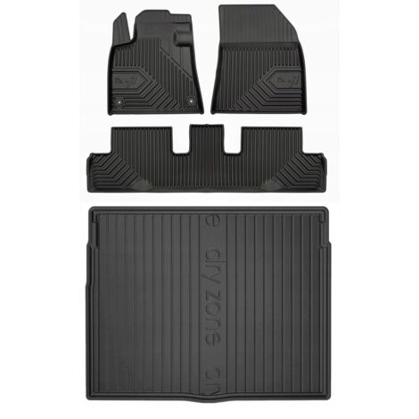 SET 77 Tapis et moquettes en caoutchouc CITROEN C4 Picasso 2 2013-2019