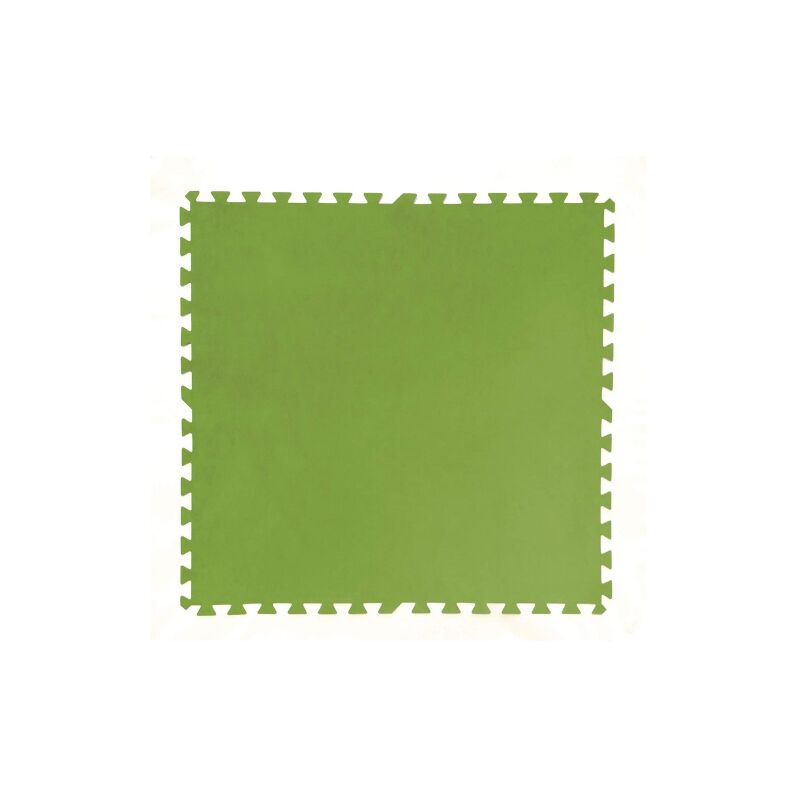 Bestway - 58265 pack de 9 tapis 78x78 cm tapis sous piscine en polye'thyle'ne vert pour bord de piscine