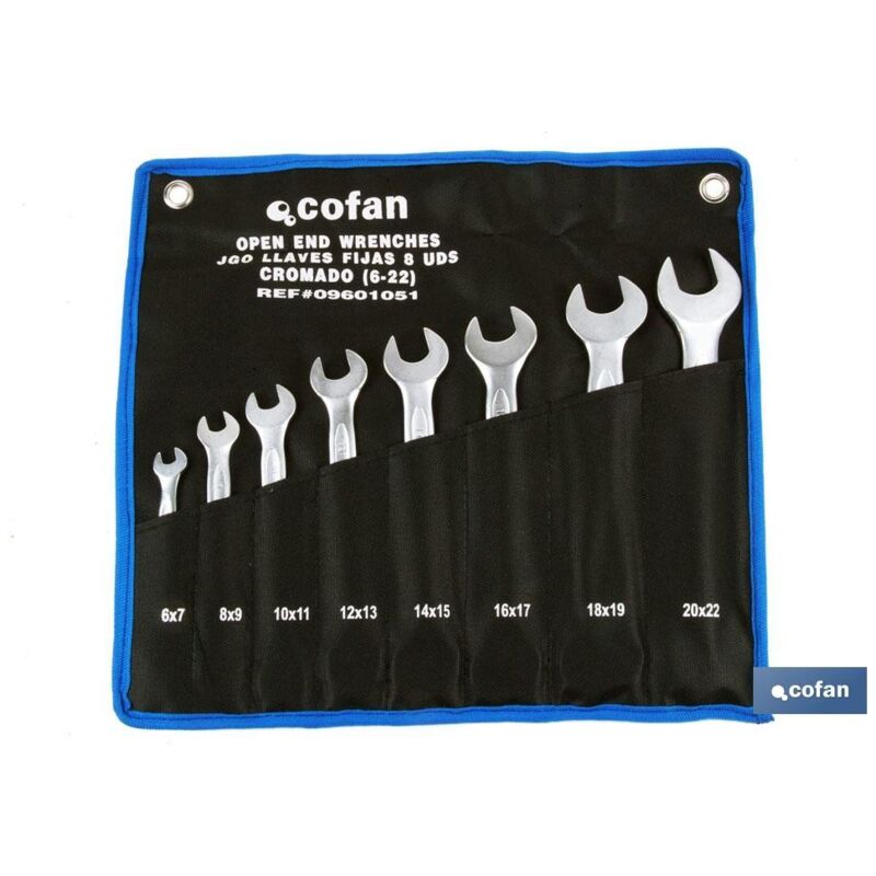

Otros - Set 8 pcs llaves fijas 6-7 a 20-22