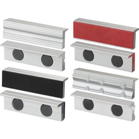 Set 8 pz copriganasce magnetiche in alluminio x morsa 150 mm Fervi 0520/150s