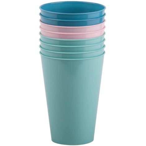 Set 8 vasos reutilizables 450ml