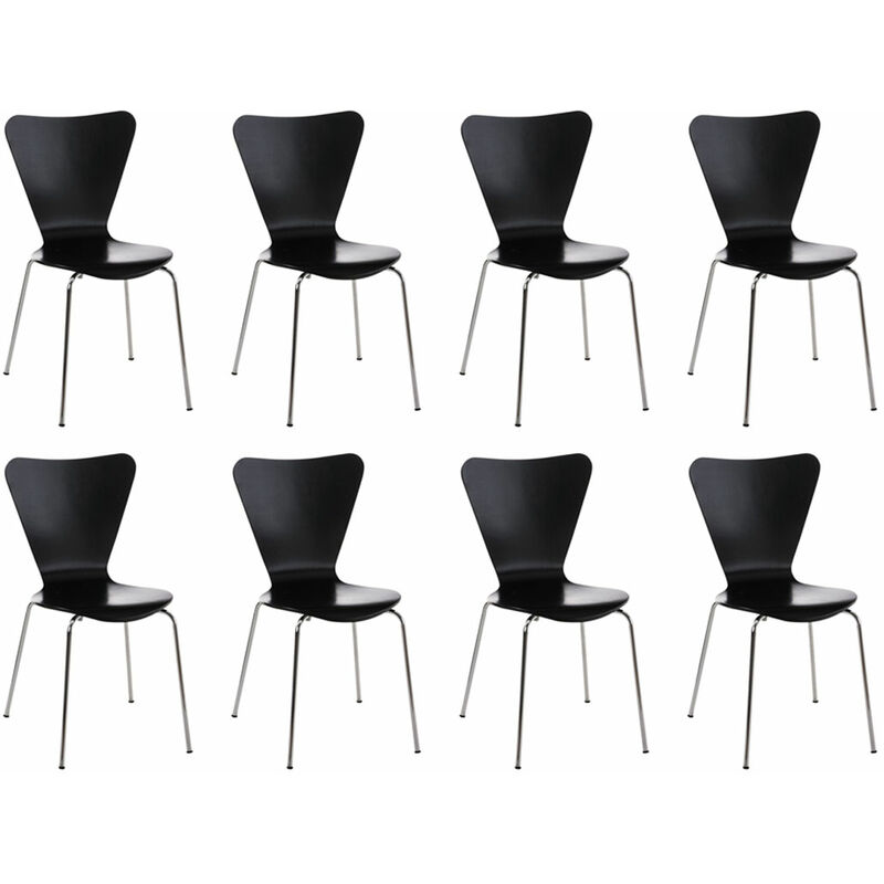 

CLP - Set 8x Sillas de Visita Calisto Negro