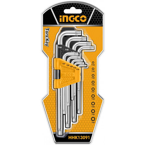 Set Di 10 Chiavi Torx US PRO B1128 - Taglie Complete Da T20 A T70 Per Meccanica E Fai Da Te