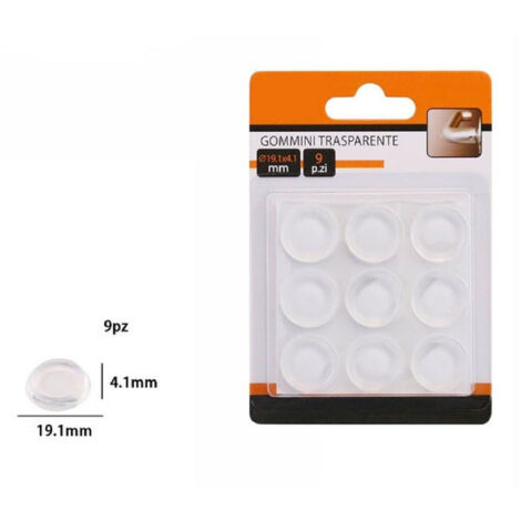 Set 9 Decided Gommini Protection Trasparent Rotondi 19.1x4.1mm