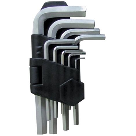 set 9 pz di chiavi esagonali misura da 1,5 a 10 mm chiave chiavino in acciaio
