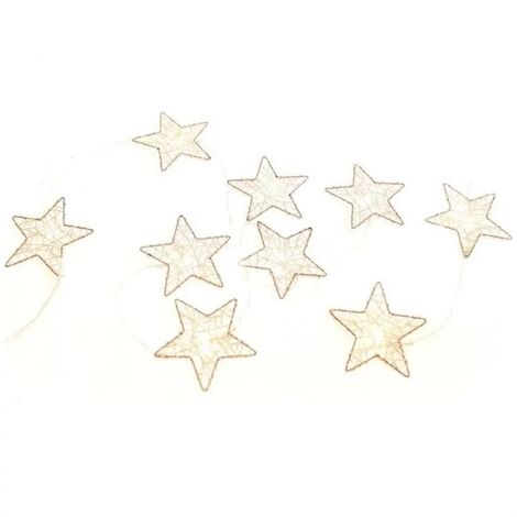 SET 9 STELLE 10 CM CON 20 LUCI LED