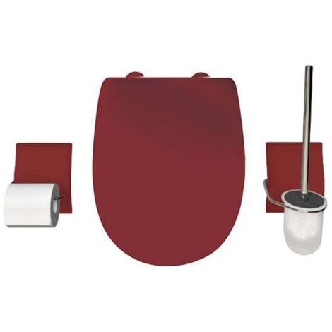 Set accessoire WC Ariane Burnt Russet Mat - descente assistée - déclipsable - Olfa
