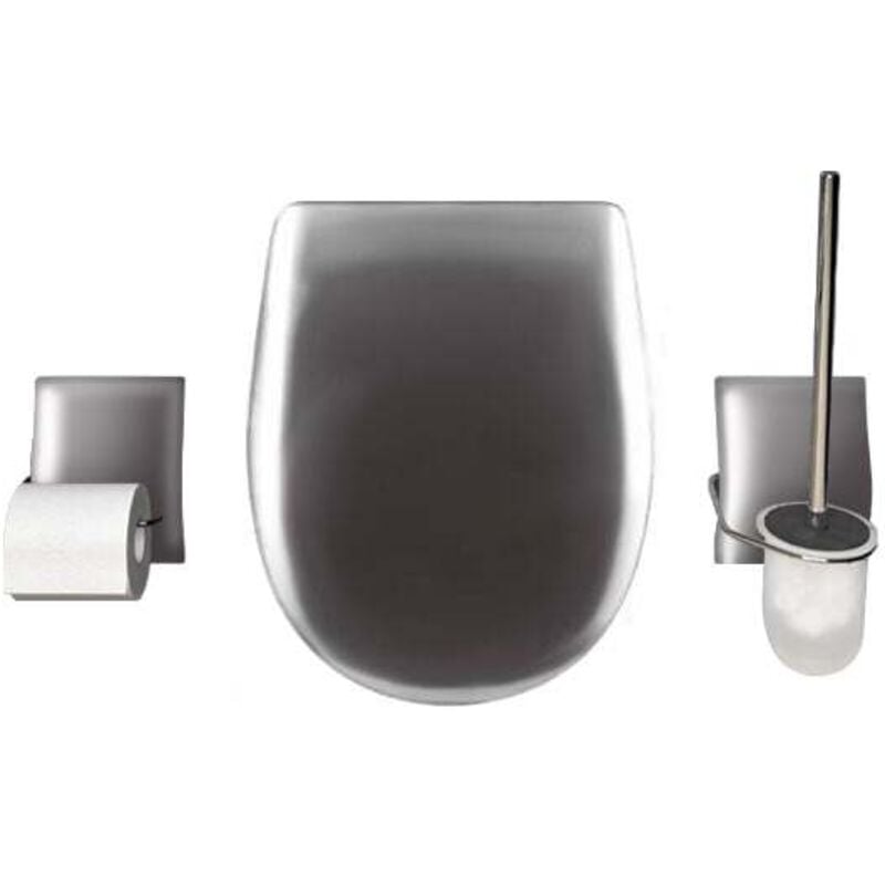 Set accessoire wc Ariane Canon de Fusil Reflet Brillante - descente assistée - déclipsable Olfa