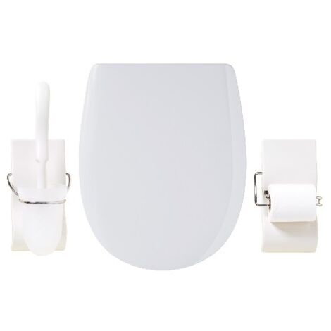 Set accessoire WC Ariane Cayenne Mat - descente assistée - déclipsable - Olfa
