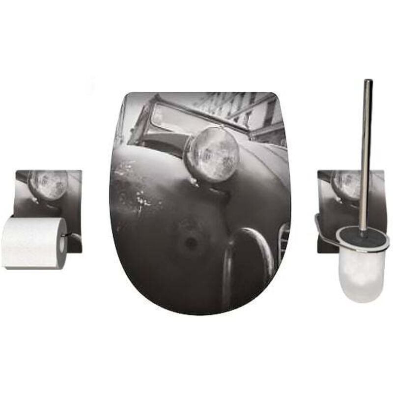 Set accessoire wc Ariane Passion Brillante - descente assistée - déclipsable Olfa