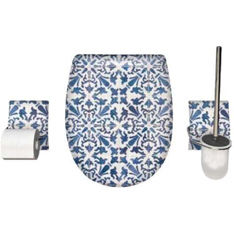 Set accessoire WC Ariane Sintra Brillante - descente assistée - déclipsable - Olfa