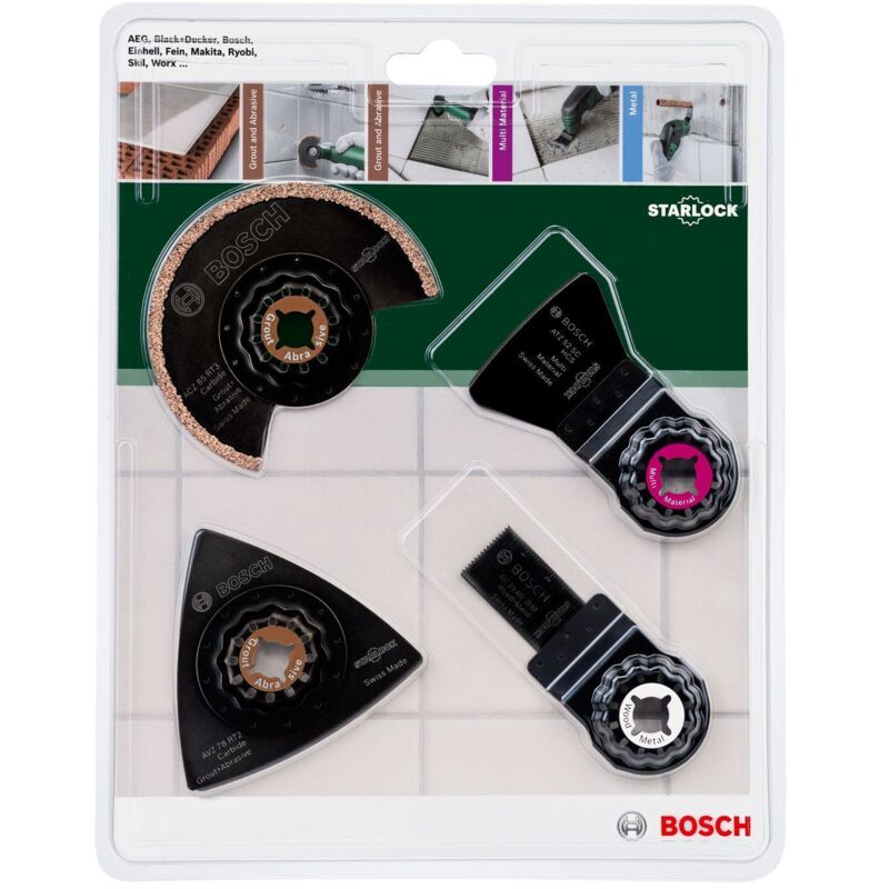 Set accessoires carrelage pour outil multifonction