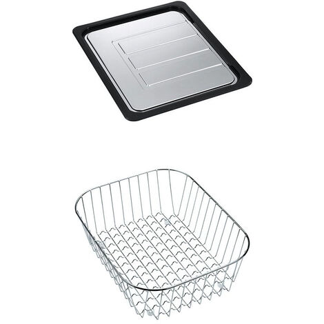 Set accessoires cuves Armonia Inox / Sirius Tec : égouttoir + panier - Franke