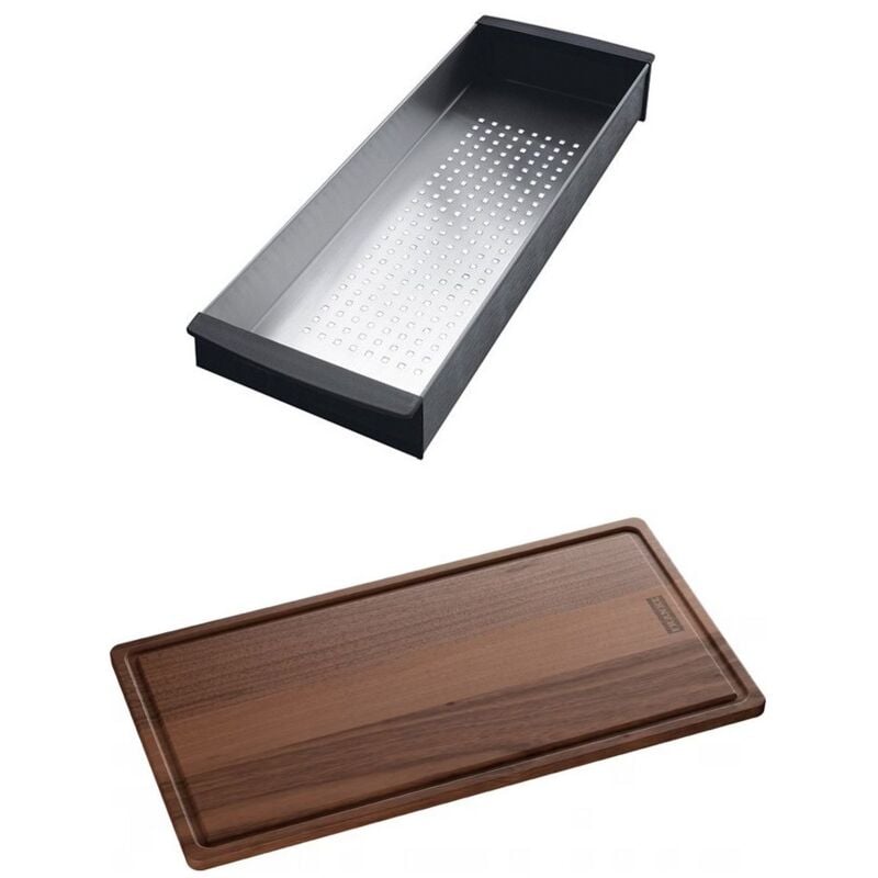 Franke - Set accessoires cuves Fresno + Kubus / Frame Fragranit / Maris Fraceram : panier égouttoir + planche