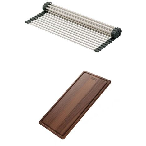 Set accessoires cuves Kubus Fragranit : rollmat + planche en bois - Franke