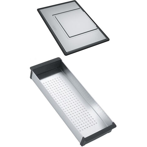 Set accessoires cuves Mythos Inox : égouttoir + panier égouttoir - Franke