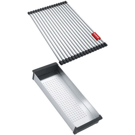 Set accessoires cuves Mythos Inox : Rollmat + panier égouttoir - Franke