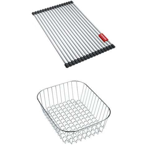 Set accessoires cuves Rondes + Rotondo : Rollmat + panier fil inox - Franke