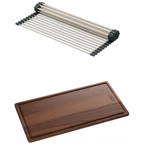 Set accessoires évier avec égouttoir Rollmat et planche - Franke