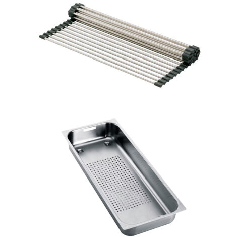 Set accessoires éviers Mythos Fragranit : Rollmat + panier égouttoir - Franke