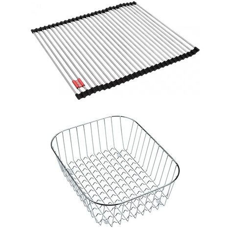 Set accessoires éviers Sirius Tectonite : Rollmat + panier à vaisselle - Franke