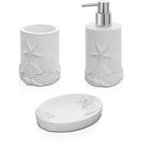 Set accessori bagno in resina h107134