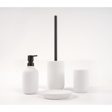 Set accessori bagno bianco