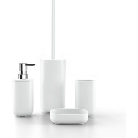 Set accessori bagno bianco