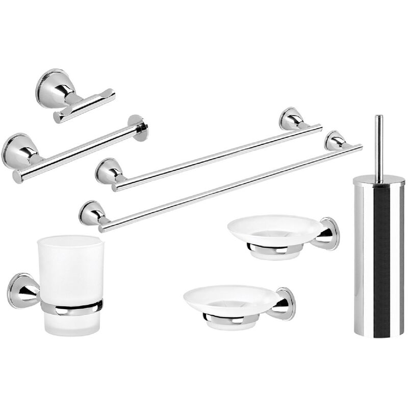 Gedy Accessori Da Bagno.Set Accessori Bagno Gedy Mod Genziana 8 Pz