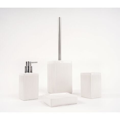Set accessori bagno grigio