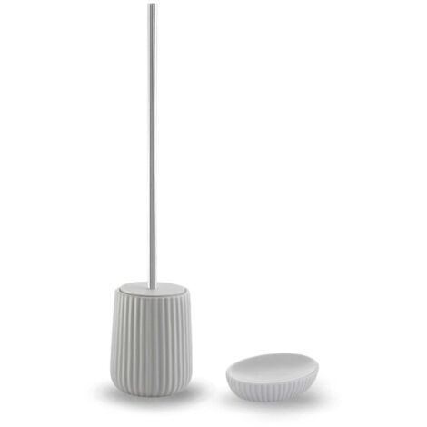 Set Accessori Bidet E Wc In Ceramica Colore Grigio  Dory