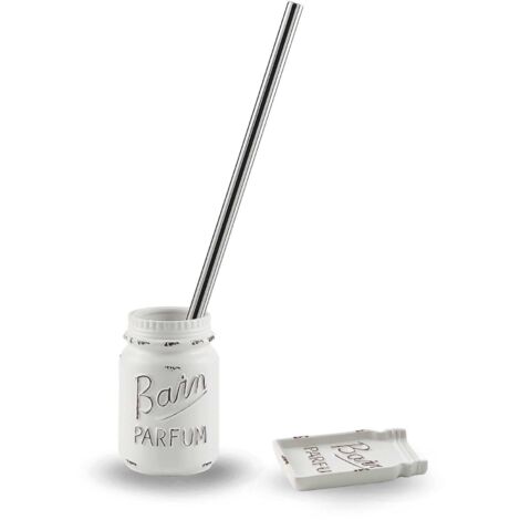 Set Accessori Per Bidet E Wc In Ceramica Bianco  Cindy