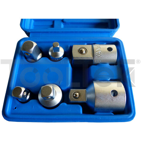 SET ADATTATORI RIDUTTORI 6pz PER BUSSOLE UTENSILI ARIA Cr-V PRO