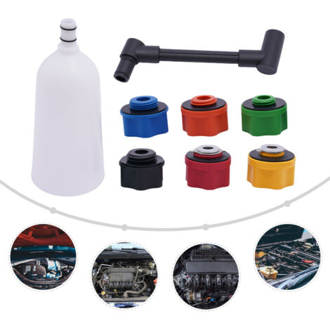 Set adattatori universale auto 8 pezzi, imbuto cambio olio, dispositivo riempimento olio