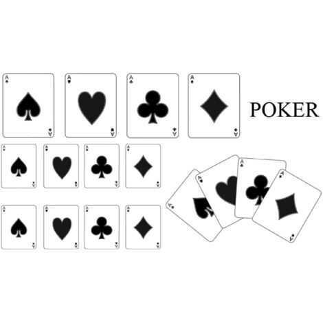 Set Adhesifs -ELEMENT POKER- Noir - Car Deco