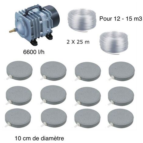 Set aération bassin 12 disques 10 cm de 12000 à 15000 litres
