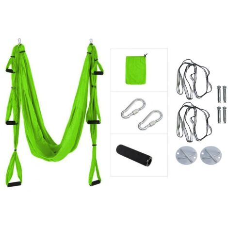 Set Air Yoga - Amaca MASTER con supporto - Verde