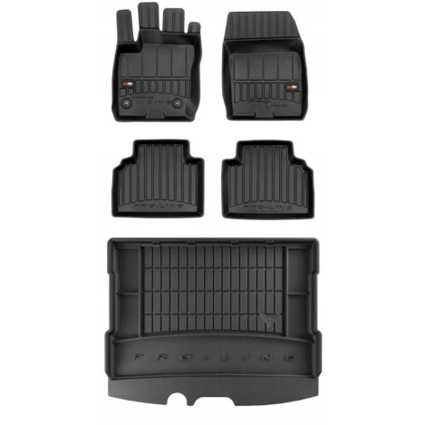SET Alfombrillas de goma 3D Ford Tourneo Courier 2014-2023 5 plazas