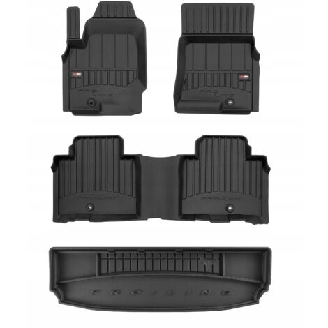 SET alfombrillas goma 3D SSANGYONG Rexton 4 desde 2017- 7 plazas r/g