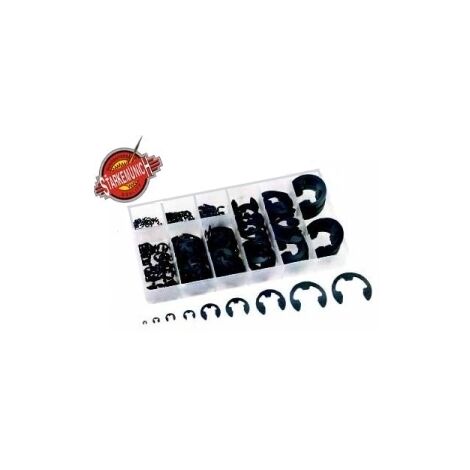 Set anelli elastici Seeger a montaggio radiale per alberi 300 pezzi