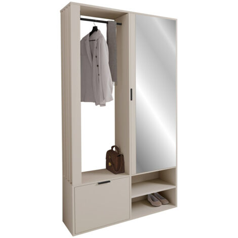Set arredo da corridoio Stanton 145, Cachemire, 190x100x33cm, Con, Truciolare laminato, Da terra