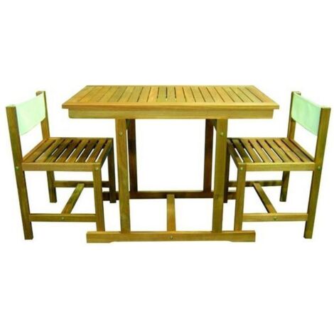 Set Arredo Giardino Vigor Mod. Priamo In Legno 3 Pezzi