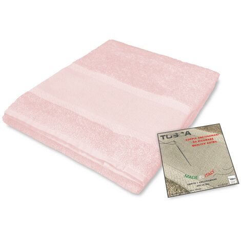 SET ASCIUGAMANI spugna TOSCA © TELA AIDA da RICAMARE PUNTO CROCE 1+1 viso e ospite Rosa