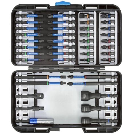 Set assortimento di bit 666-042 42 pezzi, a testa svasata/PH/PZD/TX/6Kt.