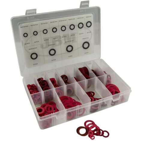 Set assortito di 600 rondelle in fibra
