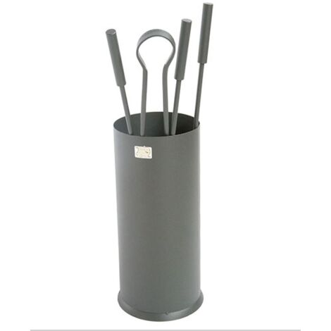 SET ATTREZZI CAMINO MOD. STYLE CM.Ø 16,5XH58 CM ACCESSORI PER CAMINETTO