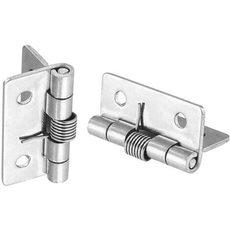 Set aus 12 selbstöffnenden und selbstschließenden Federbändern aus Edelstahl 304 für verdeckte Türen, Schließfederbänder (2,5 cm)