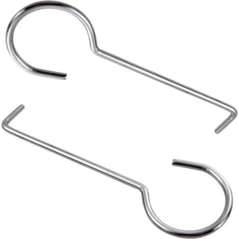Set aus 2 Abflussrohrschlüsseln aus Edelstahl, Hebehaken