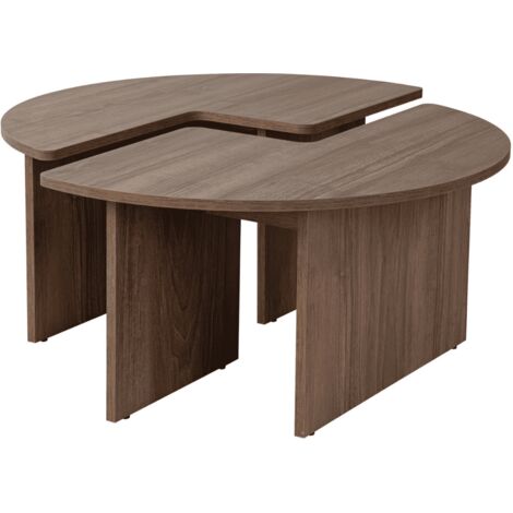 CALICOSY Set aus 2 Couchtischen L90 cm - MOIRA