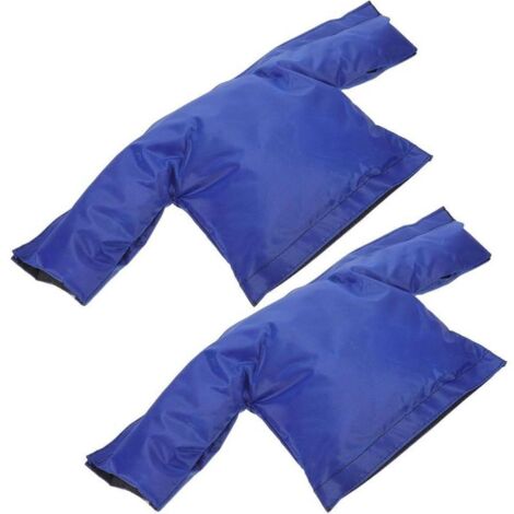 Set aus 2 dicken und frostbeständigen Winterschutzhüllen für Wasserzähler, mit isolierender Hülle.